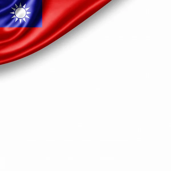 テキスト イラストのコピー スペースを持つ台湾の旗 — ストック写真