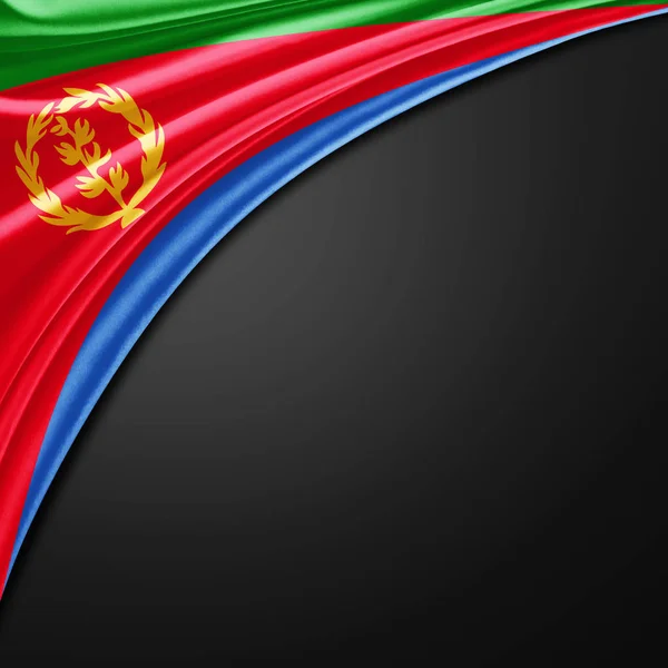 Flaga Erytrei Kopia Miejsce Twój Tekst Ilustracje — Zdjęcie stockowe
