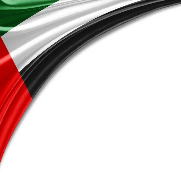 Flag United Arab Emirates Copy Space Your Text White Background — Stock Photo, Image