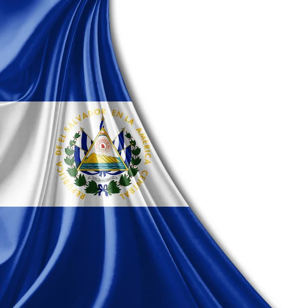 Σημαία Του Σαλβαδόρ Αντίγραφο Χώρο Για Κείμενο Απεικόνιση — Φωτογραφία Αρχείου