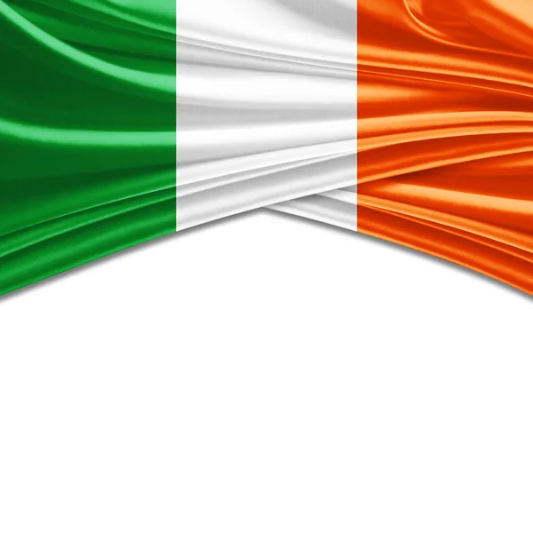 Bandera Irlanda Con Espacio Copia Para Texto Ilustración — Foto de Stock