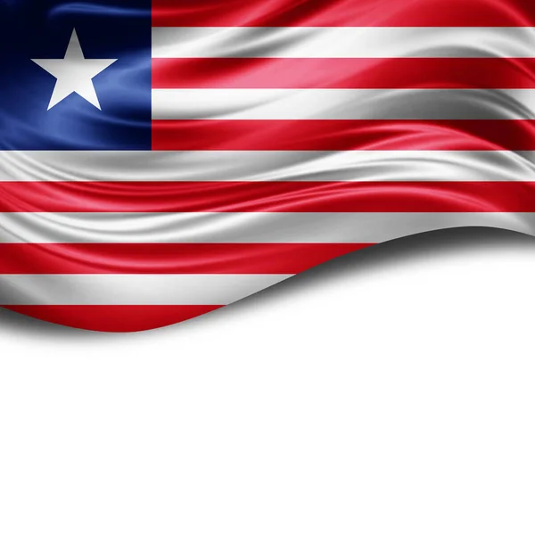 Flagge Von Liberia Mit Kopierplatz Für Ihren Text Illustration — Stockfoto