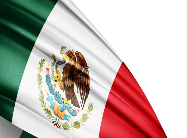 Bandera México Con Espacio Copia Para Texto Ilustración — Foto de Stock