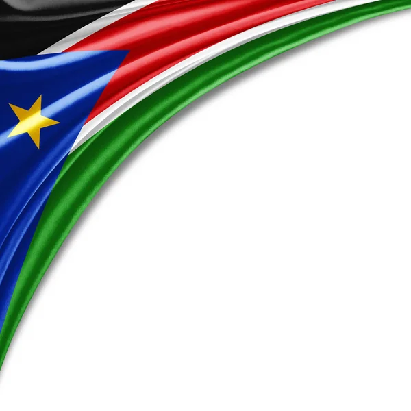Bandeira Sudão Sul Com Espaço Cópia Para Seu Texto Sobre — Fotografia de Stock