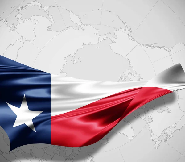 Flag of Texas with copy space for your text  - 3D illustration