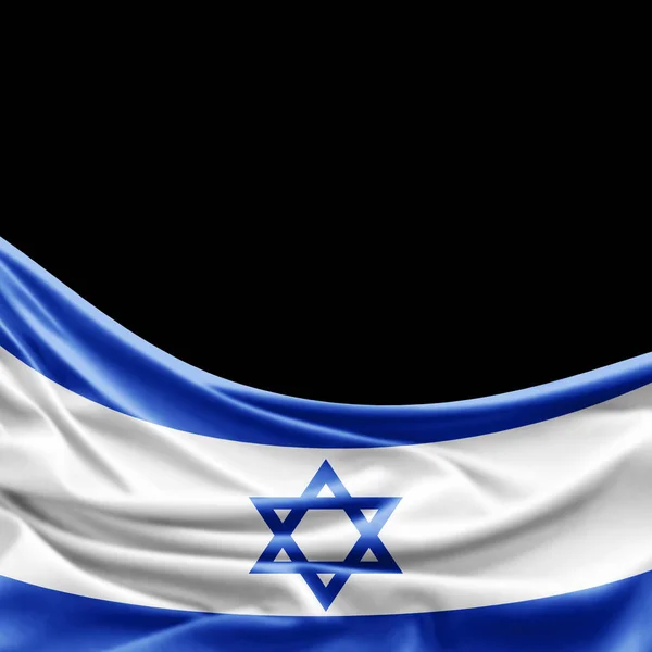 Israel Flagge Mit Kopierplatz Für Ihren Text Illustration — Stockfoto