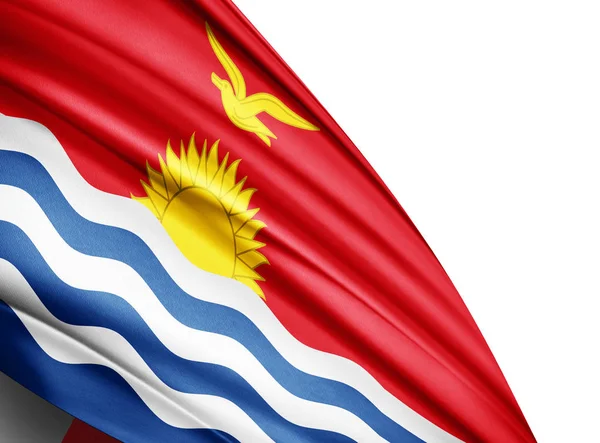 Bandeira Kiribati Com Espaço Cópia Para Seu Texto Ilustração — Fotografia de Stock