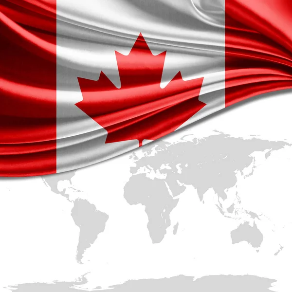 Flagge Von Kanada Mit Kopierplatz Für Ihren Text Illustration — Stockfoto