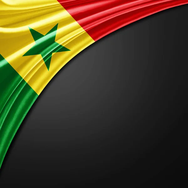 Bandeira Senegal Com Espaço Cópia Para Seu Texto Ilustração — Fotografia de Stock