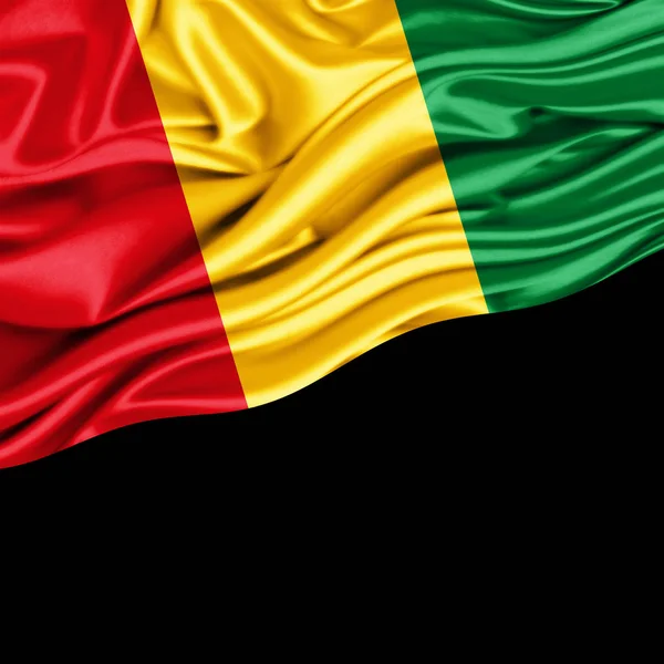 Másol Szöveg Illusztráció Hely Guinea Zászlaja — Stock Fotó