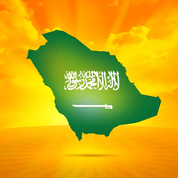 텍스트 이미지에 사우디아라비아 — 스톡 사진