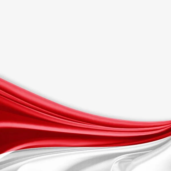 Bandeira Indonésia Com Espaço Cópia Para Seu Texto Ilustração — Fotografia de Stock