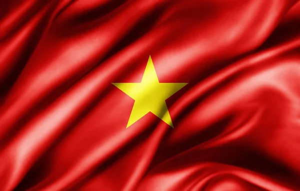 Bendera Vietnam Dengan Ruang Fotokopi Untuk Teks Anda Ilustrasi — Stok Foto