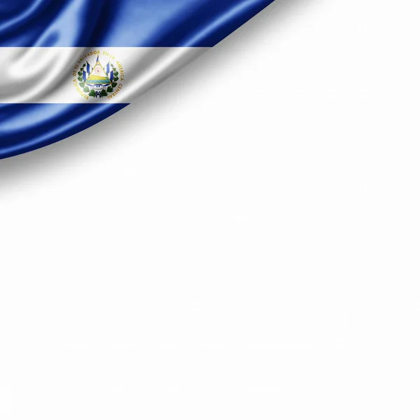 Salvadorská Vlajka Kopií Prostor Pro Ilustraci Textu — Stock fotografie