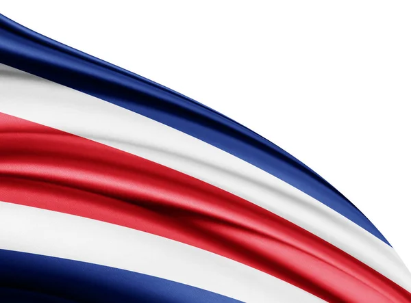 Flagge Von Costa Rica Mit Kopierplatz Für Ihren Text Illustration — Stockfoto