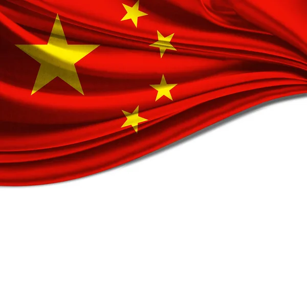 Прапор Китаю Копією Простір Вашої Ілюстрації Тексту — стокове фото