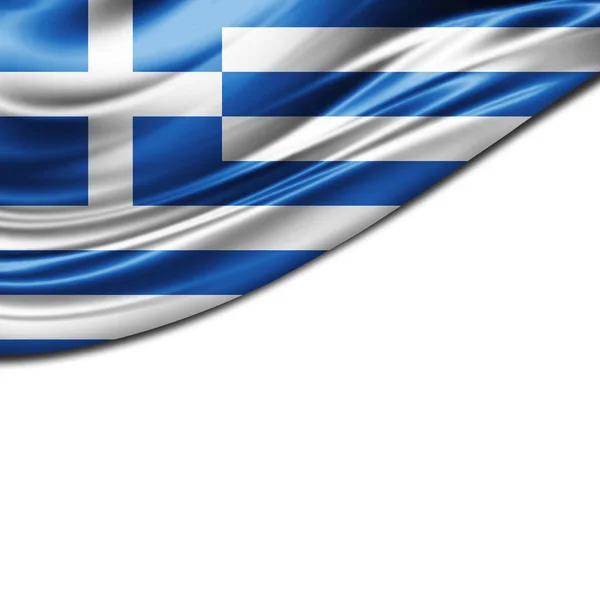 Bandera Grecia Con Espacio Copia Para Texto Ilustración —  Fotos de Stock