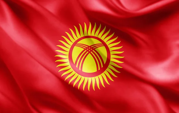 Flag Kyrgyzstan Copy Space Your Text Illustration — Stock Photo, Image