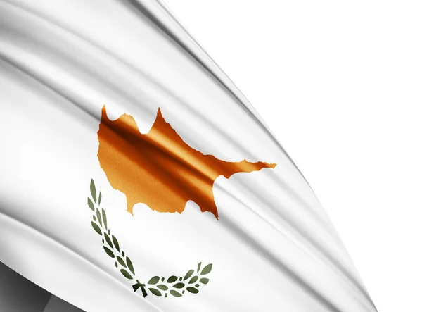 Cypern Flagga Med Kopia Utrymme För Din Text Illustration — Stockfoto