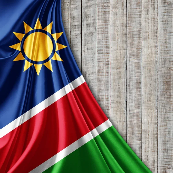 Bandera Namibia Con Espacio Copia Para Texto Ilustración —  Fotos de Stock