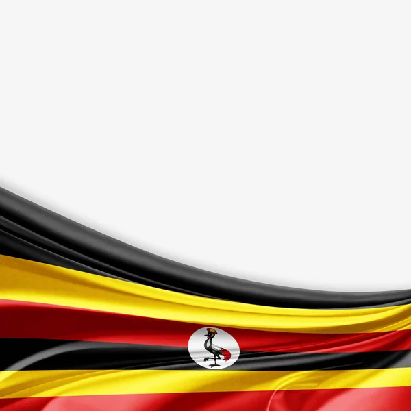 Flagge Von Uganda Mit Kopierplatz Für Ihren Text Illustration — Stockfoto