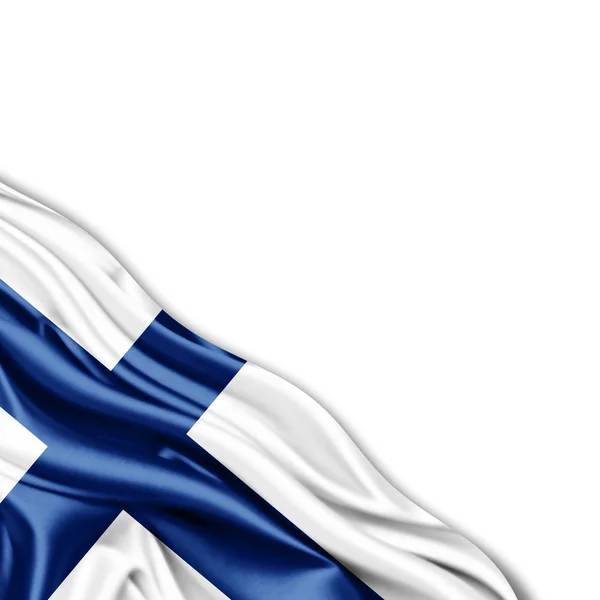 Drapeau Finlande Avec Espace Copie Pour Votre Texte Illustration — Photo