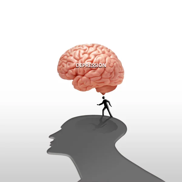 Ilustracja Tło Ludzkiego Mózgu — Zdjęcie stockowe