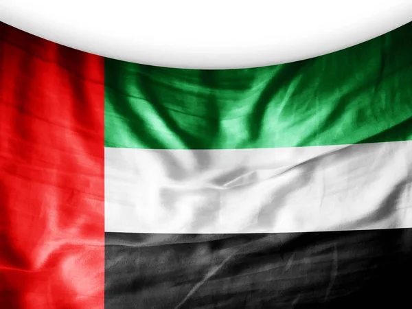 Прапор Єднаних Арабських Еміратів Пробілом Копіювання Вашого Тексту Ілюстрація — стокове фото