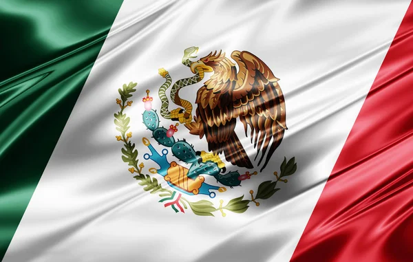 Bandera México Con Espacio Copia Para Texto Ilustración — Foto de Stock