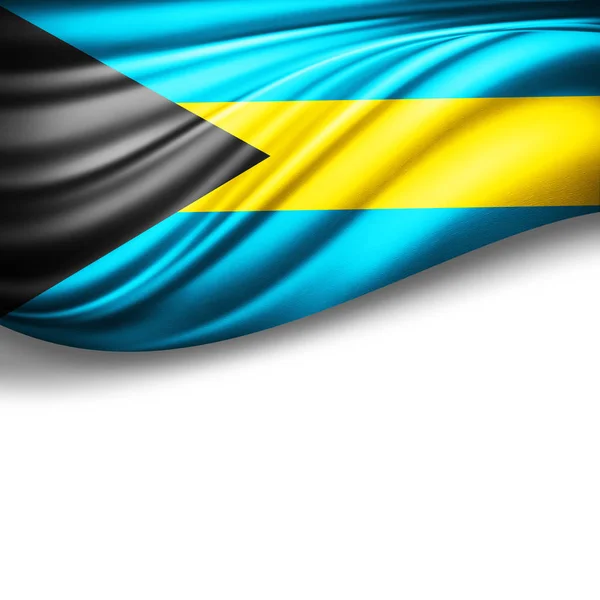 Прапор Багамських Островів Копією Простір Вашої Ілюстрації Тексту — стокове фото