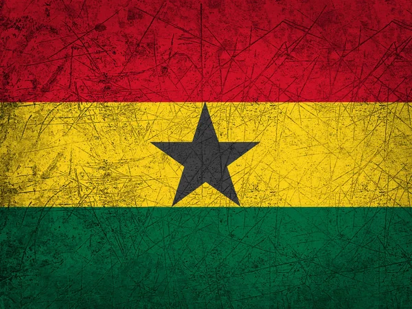 Флаг Ганы Местом Копирования Текста Изображений — стоковое фото