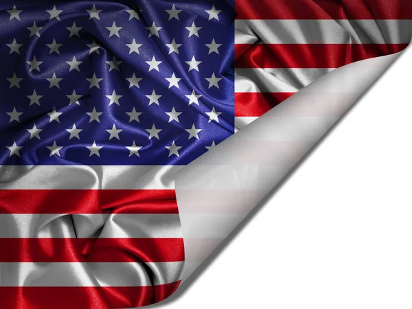 Vlag Van Verenigde Staten Met Kopie Ruimte Voor Tekst Illustratie — Stockfoto
