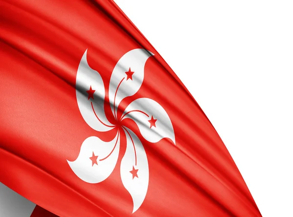 Drapeau Hong Kong Avec Espace Copie Pour Votre Texte Illustration — Photo