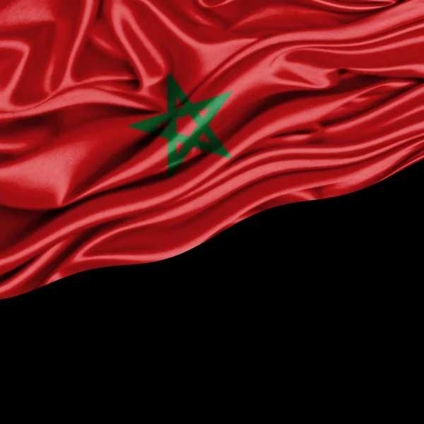 Flagge Marokkos Mit Kopierplatz Für Ihren Text Illustration — Stockfoto