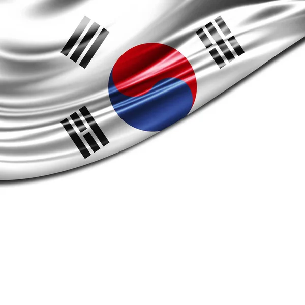 Bandera Corea Del Sur Con Espacio Copia Para Texto Ilustración — Foto de Stock