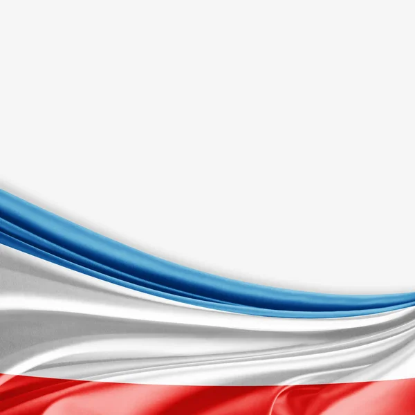 Flaga Autonomicznej Republiki Krymu Kopia Miejsce Twój Tekst Ilustracje — Zdjęcie stockowe
