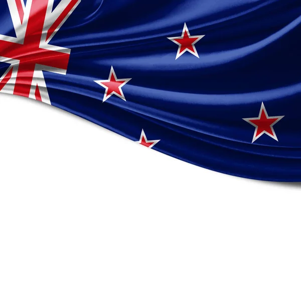 テキスト イラストのコピー スペースを持つニュージーランドの旗 — ストック写真