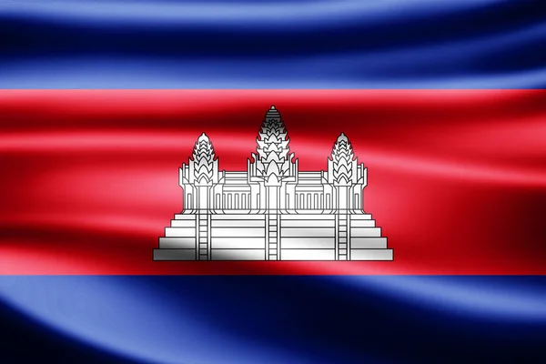 Drapeau Cambodge Avec Espace Copie Pour Votre Texte Illustration — Photo