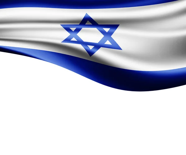 Bandera Israel Con Espacio Copia Para Texto Ilustración —  Fotos de Stock