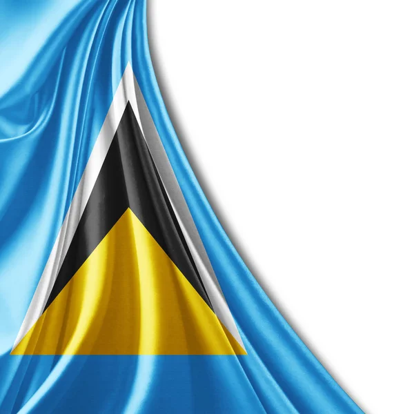Flag Saint Lucia Copy Space Your Text Illustration — Stock Photo, Image