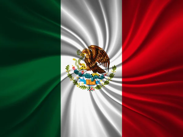 Bandera México Con Espacio Copia Para Texto Ilustración — Foto de Stock