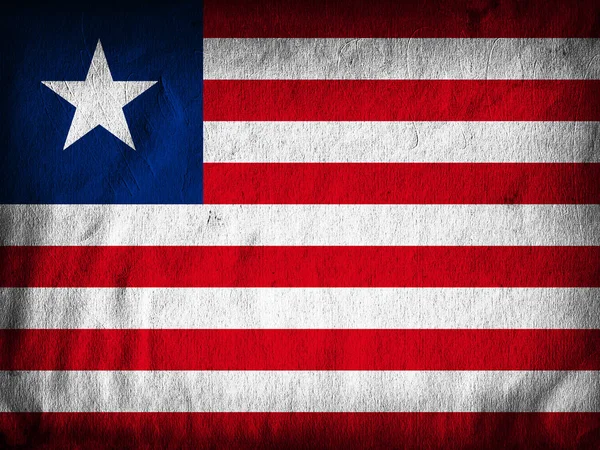 Flagge Von Liberia Mit Kopierplatz Für Ihren Text Illustration — Stockfoto