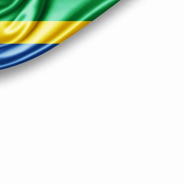 Drapeau Gabon Avec Espace Copie Pour Votre Texte Illustration — Photo
