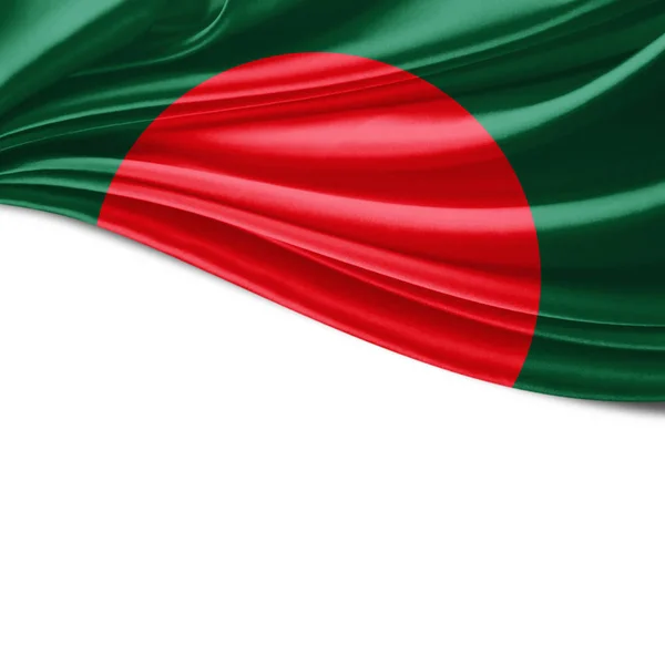 Bangladéšská Vlajka Kopií Prostor Pro Ilustraci Textu — Stock fotografie