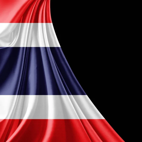 Bandera Tailandia Con Espacio Copia Para Texto Ilustración — Foto de Stock