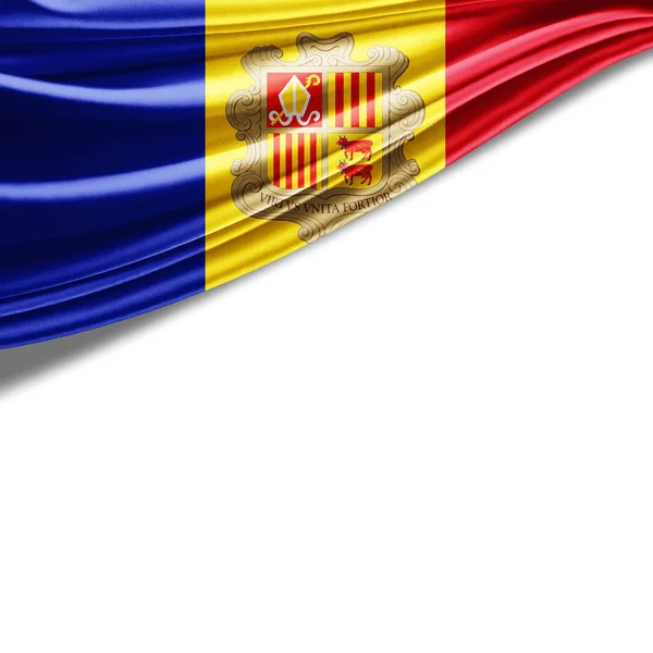 Bandeira Andorra Com Espaço Cópia Para Seu Texto Ilustração — Fotografia de Stock