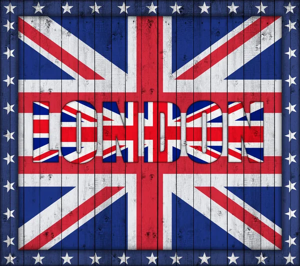 Brit Zászló Másol Hely Szöveg Vagy Képek — Stock Fotó