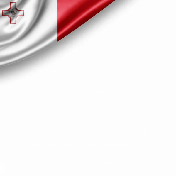 Bandeira Malta Com Espaço Cópia Para Seu Texto Ilustração — Fotografia de Stock