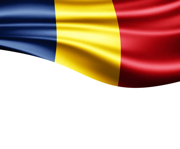 Vlag Van Roemenië Met Kopie Ruimte Voor Tekst Illustratie — Stockfoto