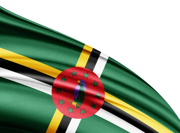 Flag Dominica Copy Space Your Text Illustration — Stock Photo, Image